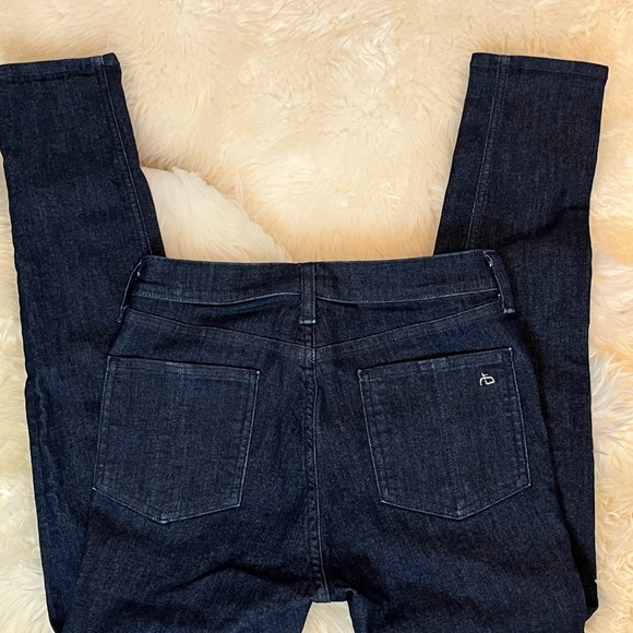 High Waisted Rag & Bone Cigarette Jean in Dark Wash (petite) - Picture 5 of 5